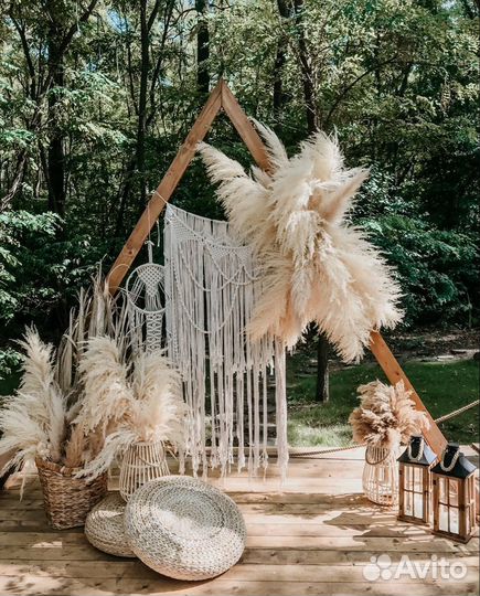 Фотозона на свадьбу в стили Бохо