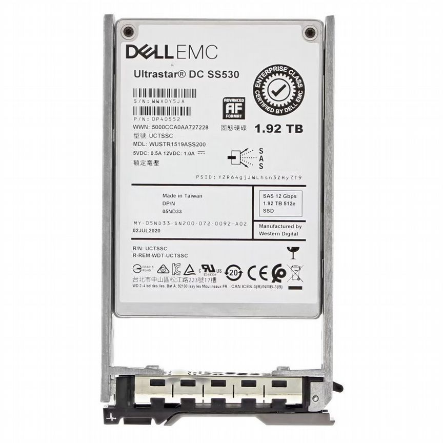 [5ND33] Жесткий Диск Dell 1.92tb Sas 2,5" Ssd 5nd33