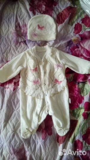 Комплект на выписку для девочки зима