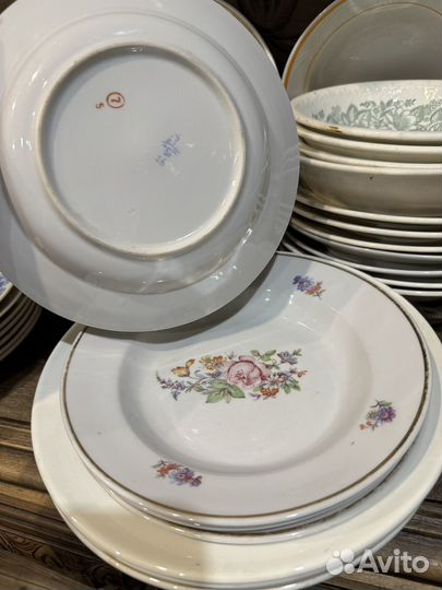 Фарфоровая посуда СССР много