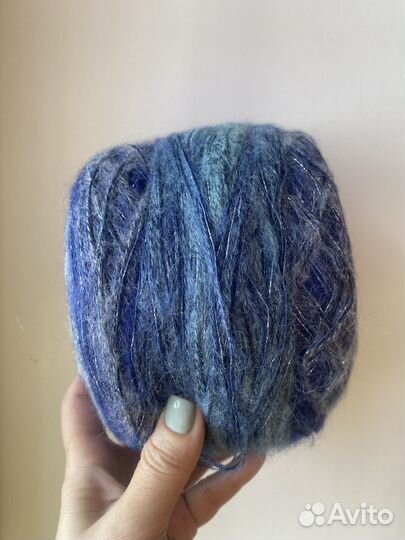 Отмот секц. вспушенный меринос+ люрекс набор