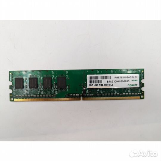 Модуль памяти Apacer 78.01GA0.9L5, DDR2, 1 Гб, 640