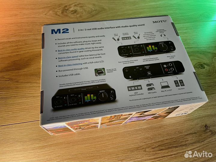 Motu M2 - Звуковая карта, аудиоинтерфейс