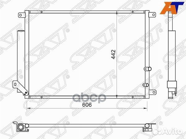Радиатор кондиционера Cadillac CTS 07-15 ST-CD3