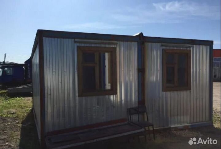 Модульное здание бытовка бу 6х4.8 м двойная в двп