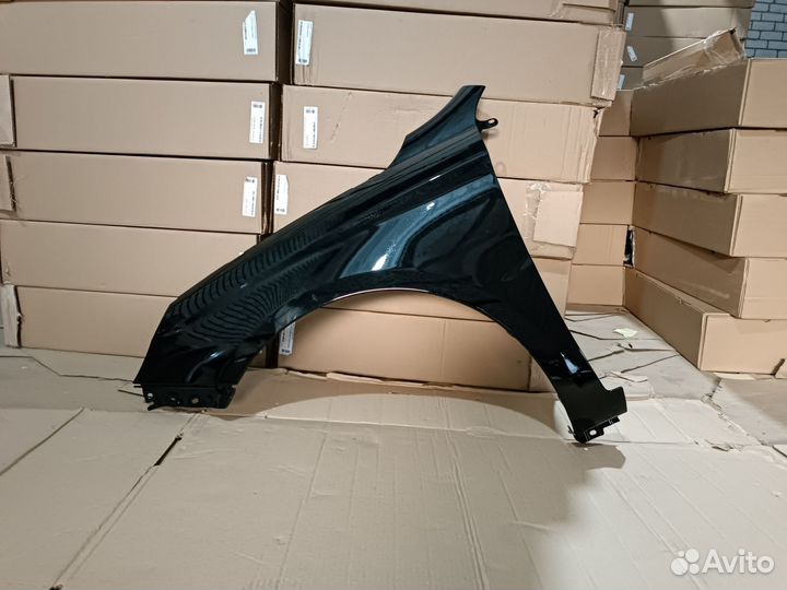 Крыло левое на автомобили Лада Веста цвет черный