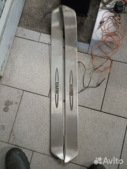 Накладки на пороги с подсветкой оригинал бмв е60