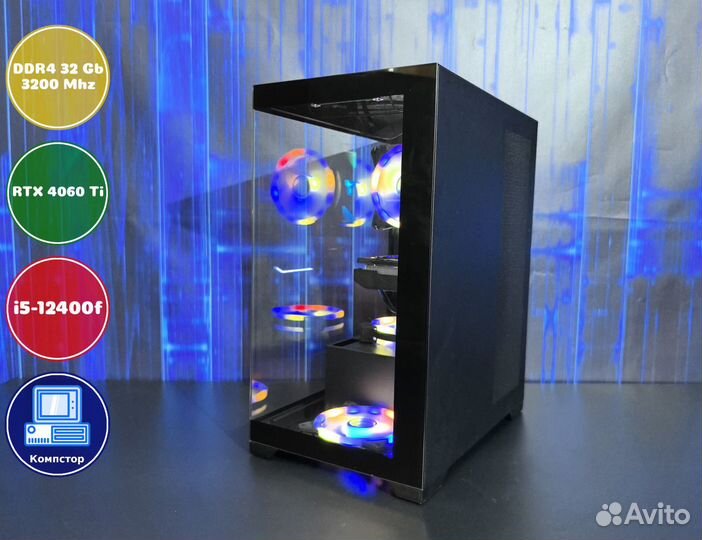 Игровой пк i5-RTX4060Ti-32DDR4-QOF5607814932-H610