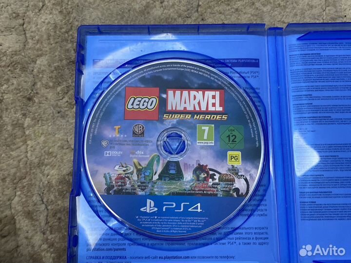 Диск lego marvel super heroes ps4