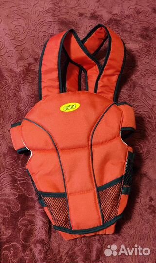 Рюкзак переноска кенгуру Selby красный
