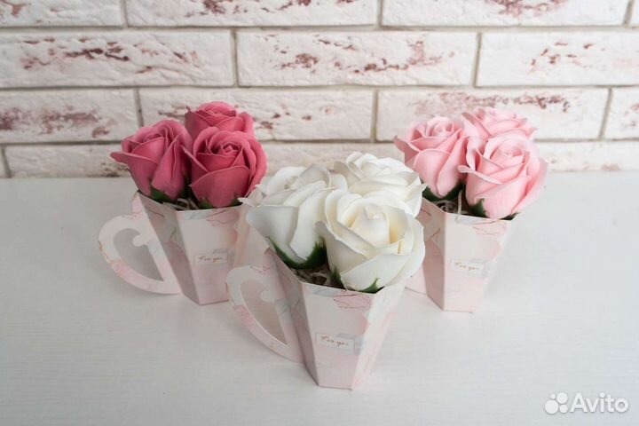 Мыльные розы Букеты Подарки