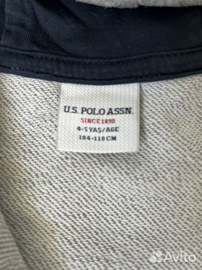 Кофта uspa, рубашка H&M, брюки Ostin, рост 104