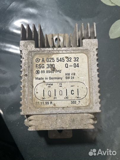 Блок управления вентилятором мерседес w210