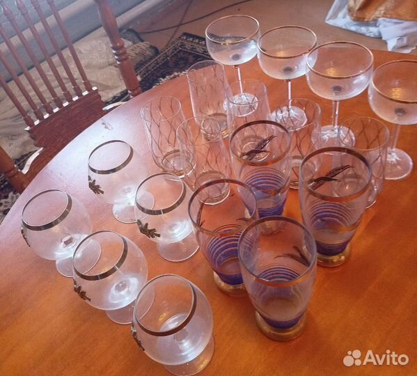 Рюмка на ножке СССР, стаканы