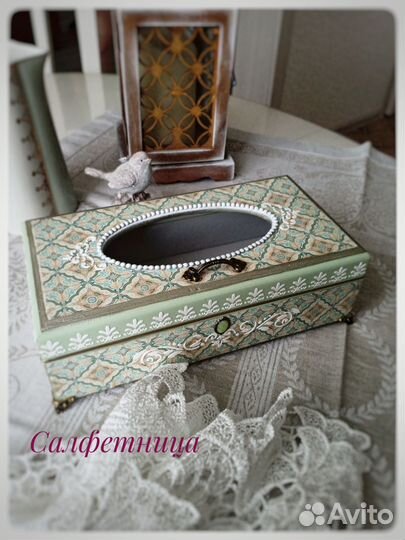 Салфетница из дерева