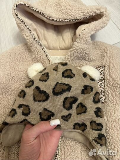 Курточка теплая для девочки 80/86 Zara