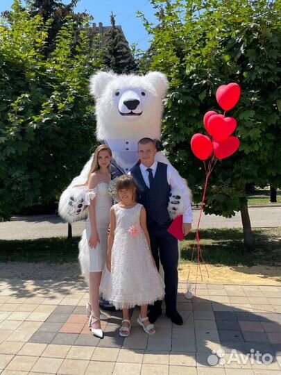 Ростовая кукла медведь умка (аниматоры )