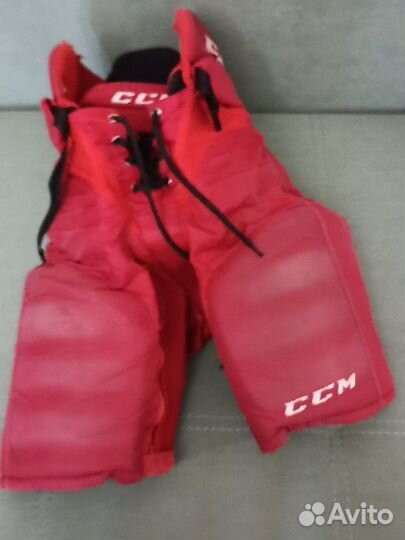 Шорты хоккейные детские красные CCM