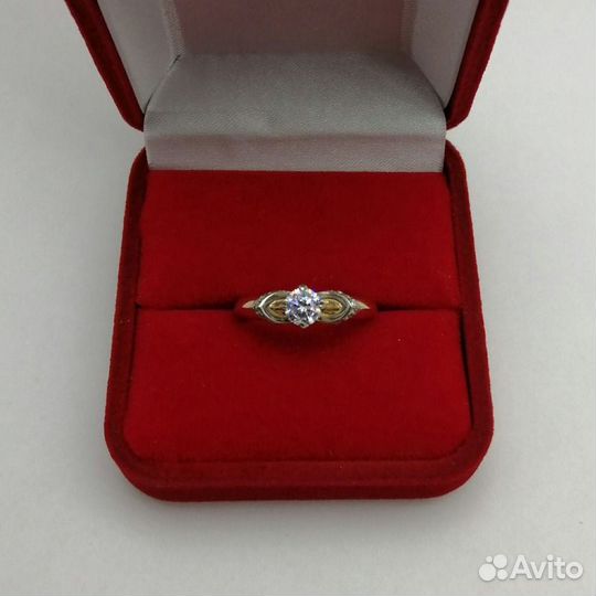 Гр19 Кольцо с камнями,золото,585 (24692)