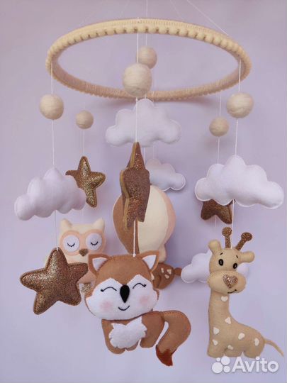 Мобиль на кроватку новый