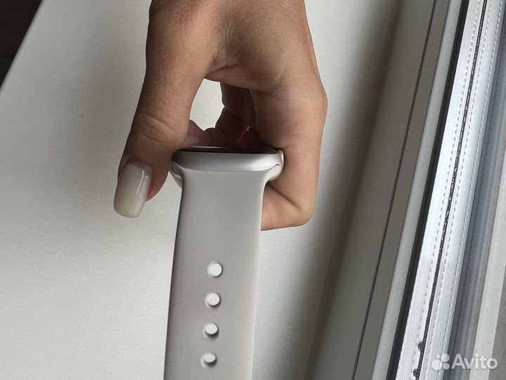 Часы apple watch 7 41 mm starlight