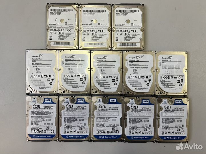 Жесткий диск для ноутбука 160гб/250гб/350гб/1гб