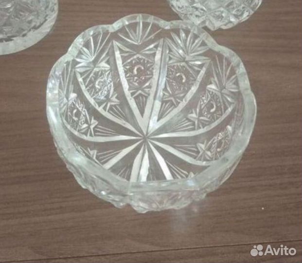 Хрусталь СССР посуда ваза салатник