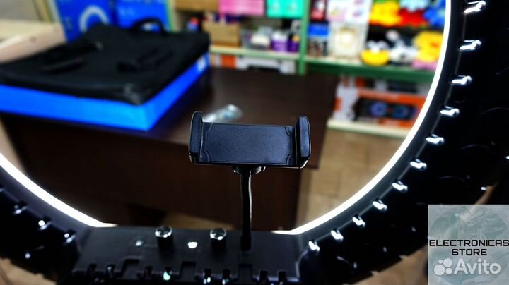 Кольцевая Лампа 54 см Алебастровая v.1