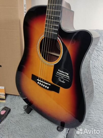 Акустическая гитара Fender CD60 Sunburst Новая