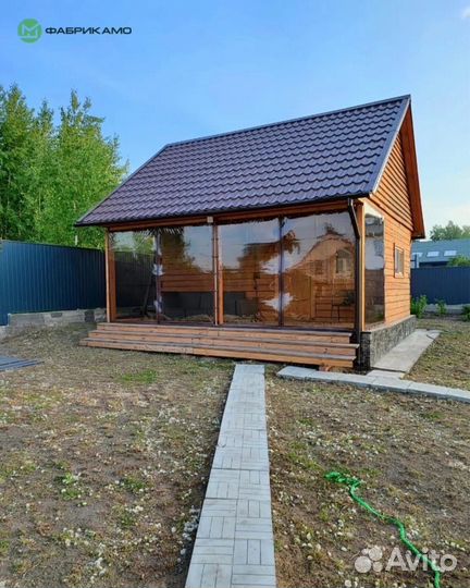 Мягкие окна на беседку