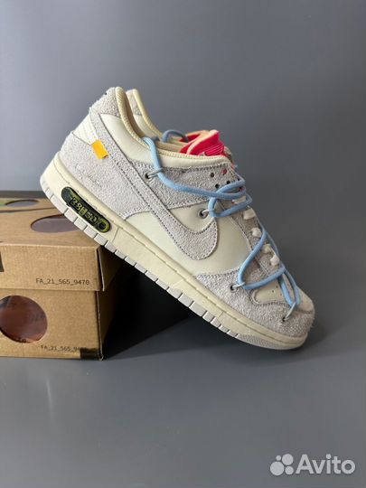 Кроссовки Nike Dunk Low x Off White Lot.38
