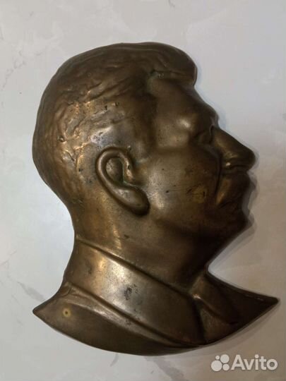 Панно барельеф Сталин СССР бронза