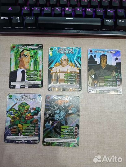 Карточки черепашки ниндзя