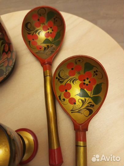 Деревянная посуда хохлома