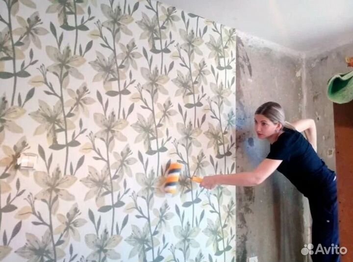 Поклейка обоев. Косметический ремонт Ремонт кварти