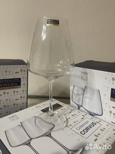 Crystalite bohemia бокалы чешские