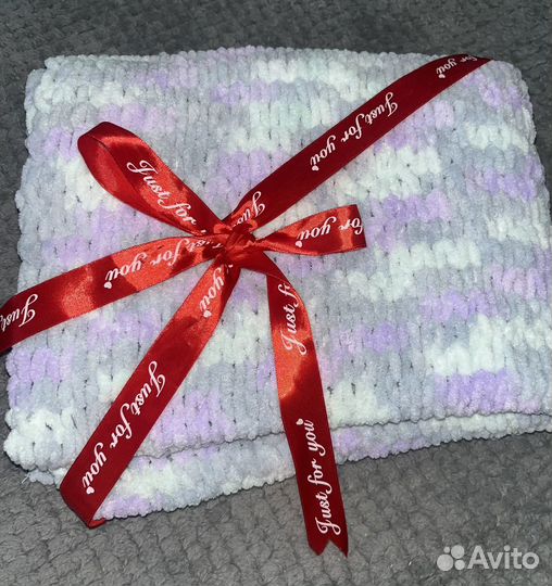 Плед детский плюшевый