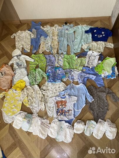 Детские вещи на мальчика с рождения до года