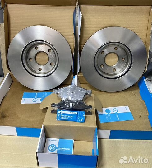 Тормозные диски + колодки перед. Ford focus 3