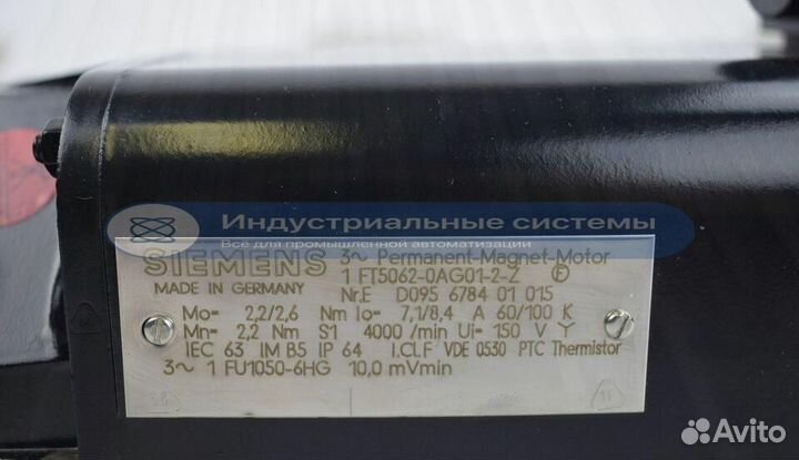 Мотор пост. магнитов Siemens 1FT5062-0AG01-2-Z