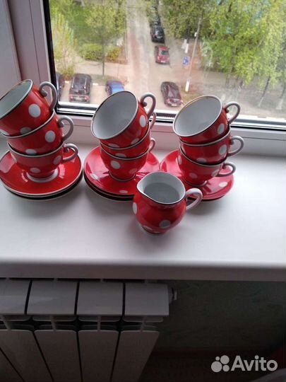 Чашки с блюдцами. Новые, без сколов и трещин
