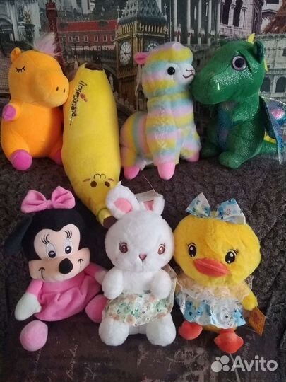 Мягкие игрушки разные новые