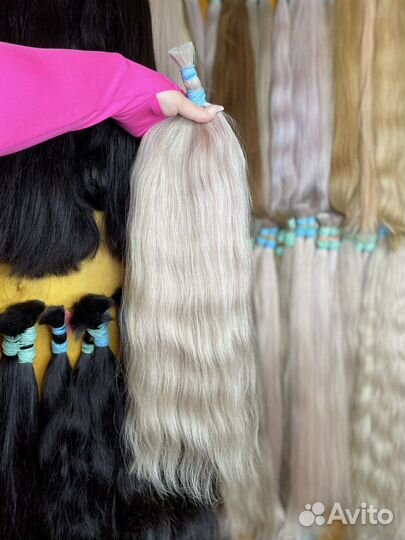 Волосы натуральные волнистые