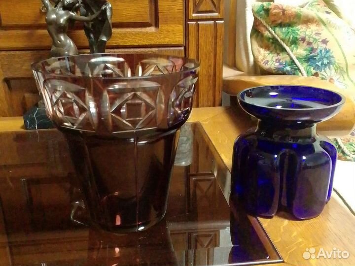 Вазы арт деко из стекла