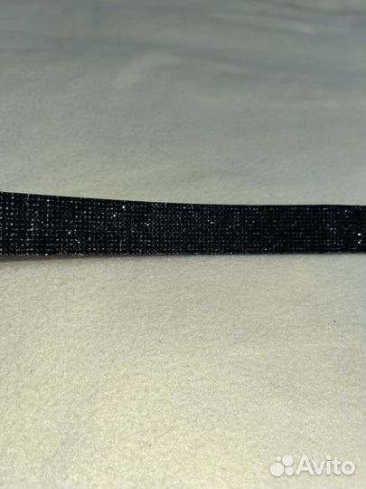 Чокер женский черный со стразами