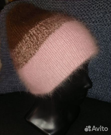 Шапка зимняя женская вязаная