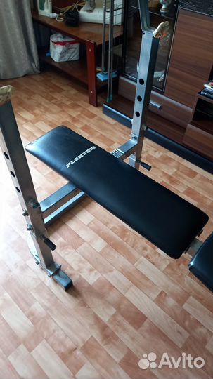 Тренажер для жима лежа, блины