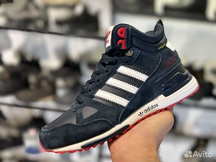 Кроссовки Adidas zx 750 зимние на меху мужские