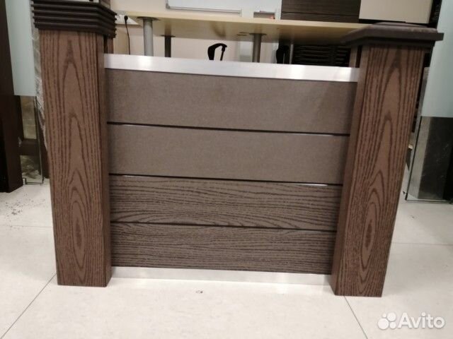 Забор сборный Ecodecking Техно 1000х2000 Шоколад