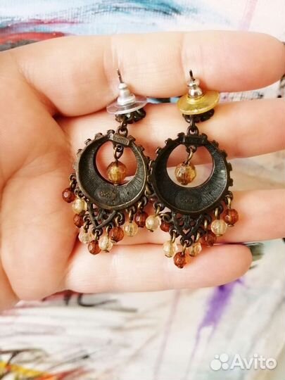 Винтажные серьги оригинал